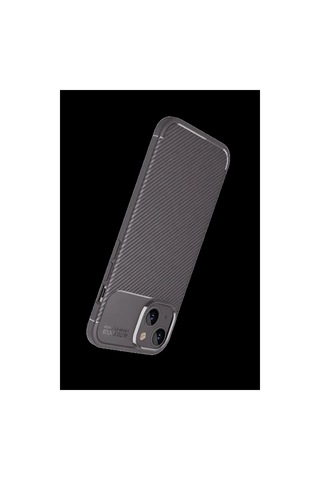 Apple İphone Uyumlu 15 Kılıf Auto Focus Karbon Kapak - Gri