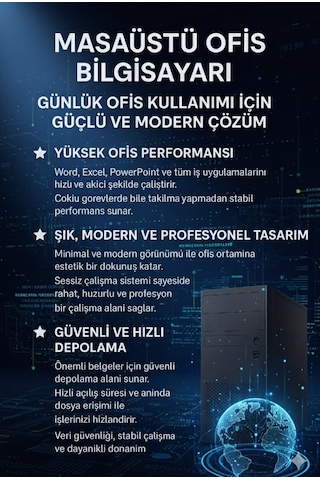 Dagmor BN2015113 H61 i7-2600 16 GB 240 GB SSD 21.5" AIO Free Dos Masaüstü Bilgisayar