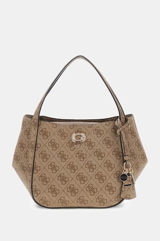 Guess Coleen Logo Satchel Kadın El Çantası Hwsg9756050 Kahverengi