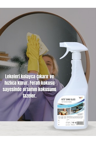 Acto Shine Glass Cam Ayna Parlak Yüzey Temizleyici 750 ML