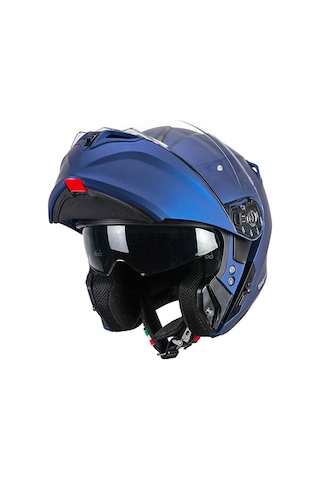 Cgm 568A Ber Mono Çene Açılır Motosiklet Kaskı Mavi