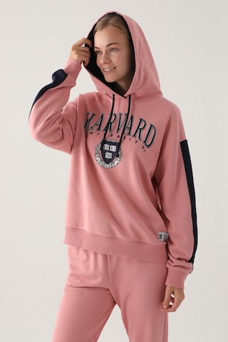 Harvard Retro Pembe Kadın Sweatshirt 5274-41064 Pembe