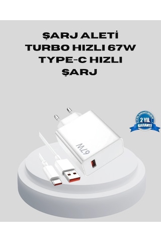 Mey İthalat 67w Type-c Turbo Şarj Cihazı Aşırı Akım Ve Isı Koruması, Seyahat Uyumlu