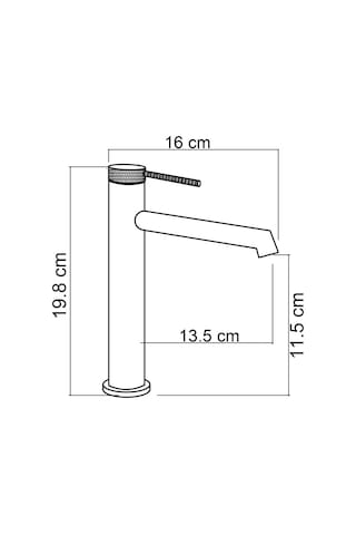 Fj-1013f Fırçalanmış Rose Lavabo Bataryası