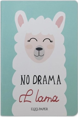 Ela's Paper Lama Çizgisiz Defter Mavi