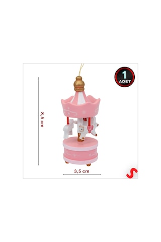 Mini Pembe Atlı Karınca, 8,5cm X 3,5cm - 1 Adet