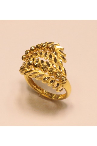 14 Ayar Altın Taşsız Dorika Toplu Yüzük Guler1003018-19