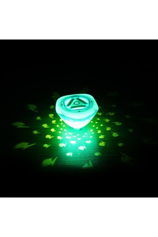 Youmex Yüzülebilen Balık Desenli Led Işık - 6 Farklı Renk Modu 2 Dinamik + 4 Statik - Havuz, Banyo, Bar Partisi Dekorasyonu 1 Adet, Pil Dahil Değil Mavi