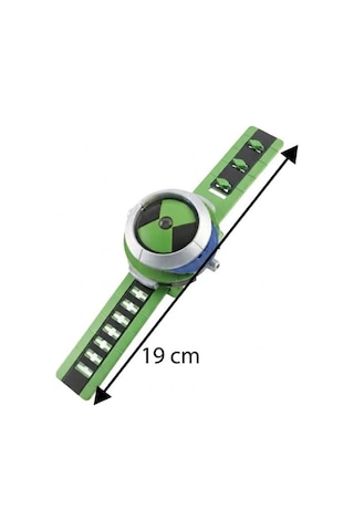 Ben10 Omnitrix Projektör Saat 16 Görüntü Projeksiyonlu Sesli Ayarlanabilir Kayışlı Kol Saati Oyuncak Ben 10