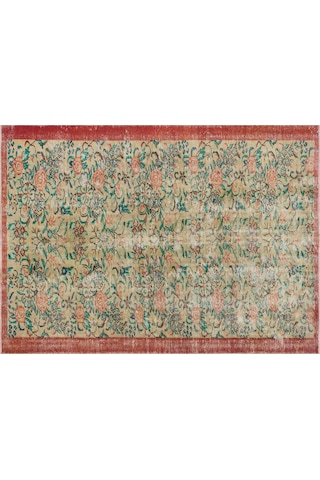 Zamansız Türk El Sanatı Eskitme Vintage Halı 170 X 240 Cm 10204