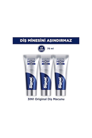 Signal White Now Diş Macunu 3 İn 1 Original 75 Ml X3