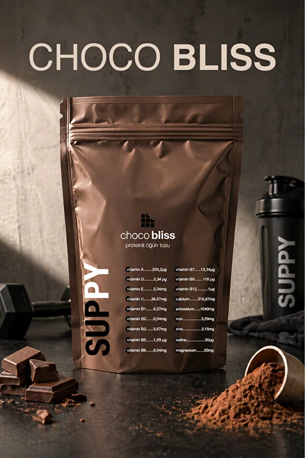 Suppy Choco Bliss Proteinli Öğün Tozu Çikolata Aromalı Vitamin & Mineral Destekli Pratik Öğün