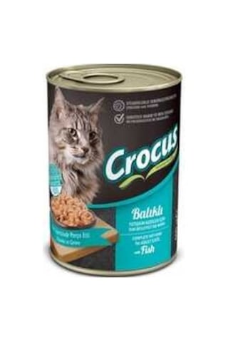 Crocus Yetişkin Kedi Balıklı Yaş Mama 400gr