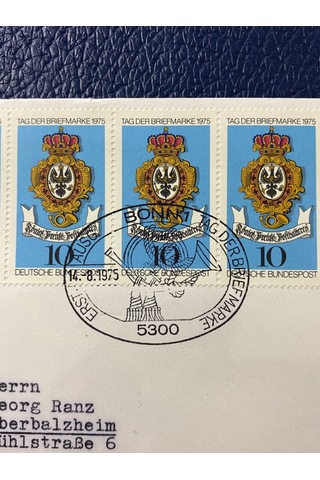 Almanya Özel Damgalı Tag Der Briefmarke 1975 Erstausgabetag Deutschland Brd
