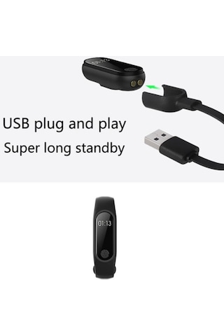 Xioami Mi Band 2 3 Uyumlu Akıllı Bileklik Usb Şarj Data Kablosu