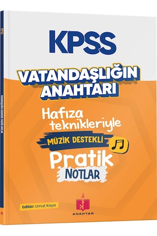 Kpss Vatandaşlığın Anahtarı Müzik Destekli Pratik Notlar - Umut Kaya