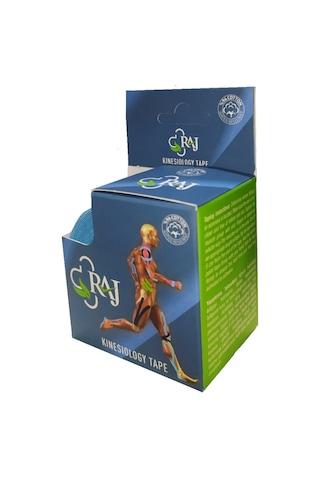 Raj Kinesio Tape  Sporcu Bandı Mavi 5 M x 5 CM