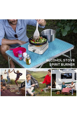 Monyee Altıgen Gümüş/altın/pembe Çekmeceli Alkol Ocağı - Alüminyum Ve Paslanmaz Çelik Malzeme İle 600g Ağırlık Altın