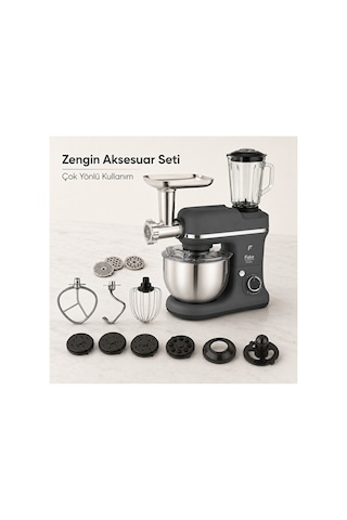 Fakir MixyTrio 1500 W 3’ü 1 Arada Stand Mikser