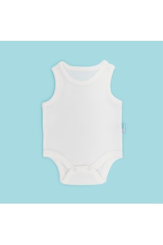 Novibaby 5'li Bebek Atlet Body Zıbın Çıtçıtlı Ekru 100% Pamuk Ekru