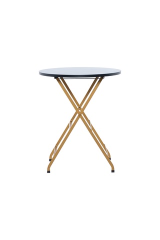 Begonvil Desenli Metal Bahçe Takımı - 4 Sandalye + 1 Masa