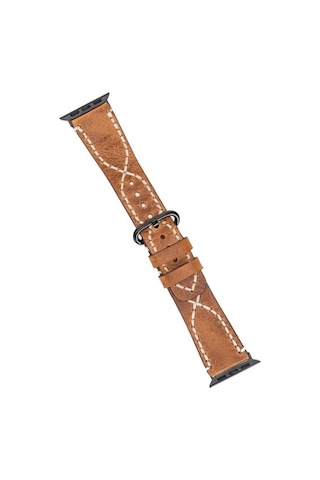 Bouletta Watch Uyumlu Deri Kordon 42-44-45Mm Diana V18 Taba