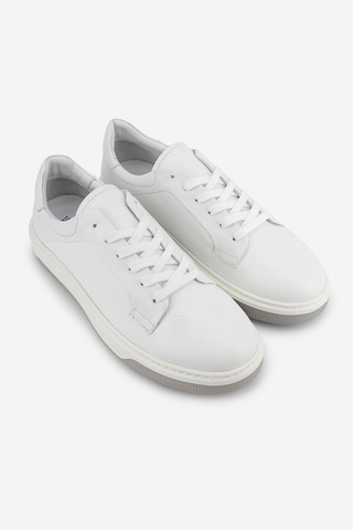 Valmenti Erkek Hakiki Deri Beyaz Sneakers & Spor Ayakkabı 1212 2504 Erk Ayk Y26 Byz Fltr/byz Met