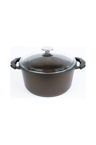 Masterchef Aluminyum Döküm Derin Tencere 22 Cm Kahverengi