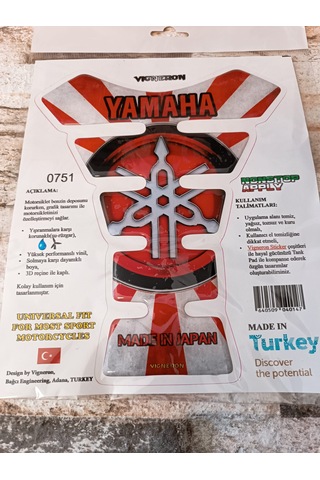 Vigneron Yamaha Kırmızı Tankpad