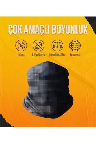 Musclecloth Çok Amaçlı Boyunluk Elite Siyah-gri