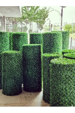 0.75x9 Metre Çim Çit. Bahçe Çiti. Dekoratif Telli Çit. Yapay Çim Çit