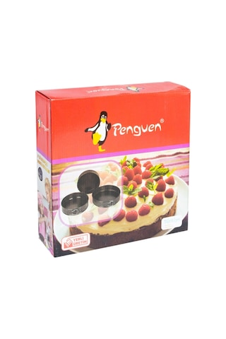 Penguen 3 Lü Kelepçeli Kek Kalıbı - 3 Lü Kek Kalıbı