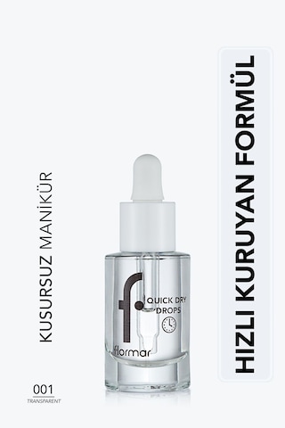 Flormar Quick Dry Drops Besleyici Etkili Oje Kurutucu Yağ 001