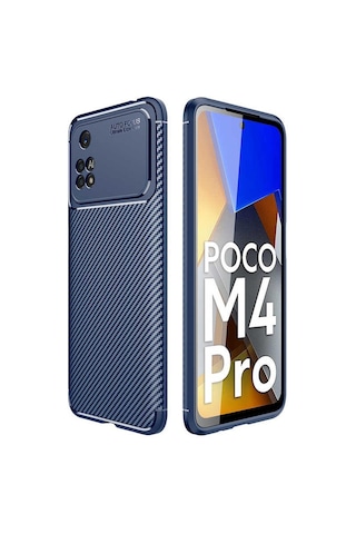 Xiaomi Poco M4 Pro 4G Kılıf Zore Negro Karbon Tasarım Silikon Kılıf