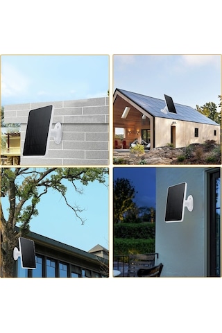 Trendooze Ip6 Su Geçirmez 10w 5v Güneş Paneli, Güvenlik Kamera Şarj Paneli, Siyah