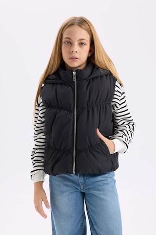 DeFacto Kız Çocuk Su İtici Kapüşonlu Fermuarlı Şişme Yelek D6918A825SPBK27