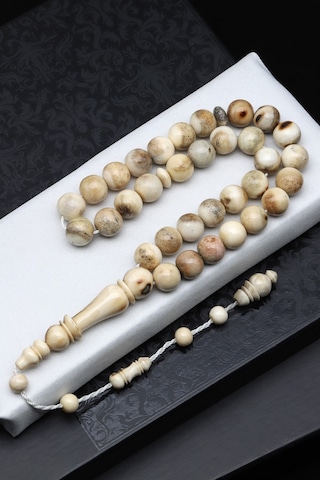 Geyik Boynuzu Tesbih 10 Mm Küre Kesim - T-1703