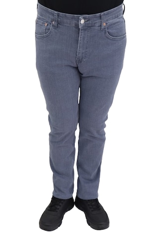 Hacker Jeans Hacker Dmctekstil Erkek 1011 Yüksek Bel Normal Kesim Boru Paça Jean Pantolon Indigo
