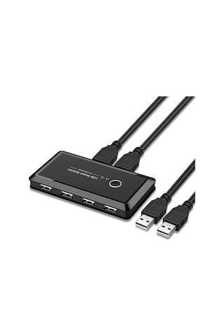 4685 Usb 4 port Hub 2 Kasa Pc Bilgisayar Kvm Switch Splitter Çokl