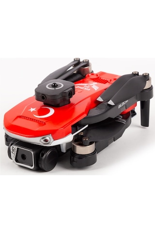 Yıldız İha Heki Skymaster Fırçasız Motor,çift Kamera Engel Sensörlü Hobi Dronu Kırmızı,3 Bataryalı