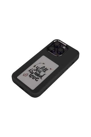 Apple Uyumlu iPhone 14 Kılıf Ekranı Yansıtan Zore Akıllı Nfc Kapak Siyah