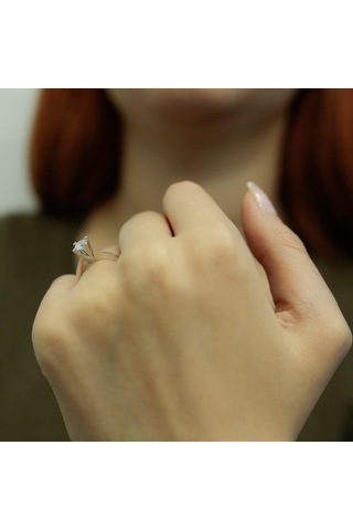 Lova G Renk 0,45 Karat Pırlanta Tektaş Yüzük - HRD Sertifikalı - 1060009
