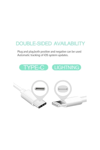 Lightning To Type-C Ultra Hızlı Şarj Ve Data 3.0 Kablo (533635740)