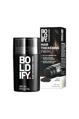 Boldify Saç Dolgunlaştırıcı Kapatıcı Fiber Toz Açık Kahverengi 12gr