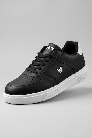 In Step Premium Serisi Siyah- Beyaz Taban Unısex Sneaker Günlük Spor Ayakkabı Siyah - Beyaz