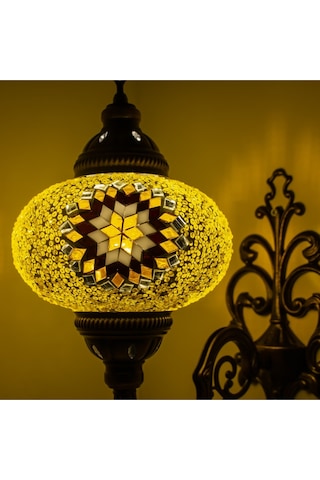 Dekoratif Mozaik Lamba Avize Aydınlatma Duvar Lambası Aplik Çok Renkli