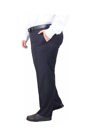 Starbattal Erkek Büyük Beden 6 Drop Kumaş Pantolon Parıs P071011 Lacıvert Lacivert