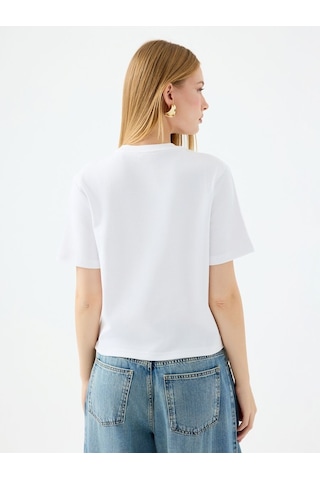 LOFT Regular Fit Kadın Tshirt K.kol Lf2040704 Q1.v1 Beyaz