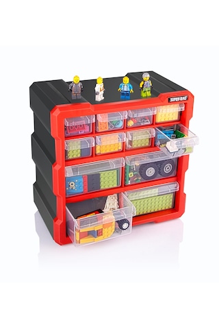 Super Bag Monoblok Çekmece Seti 12'Li Hobby Organizer Seti