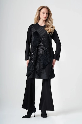 Misswhence Patchwork Tunik 40009 Siyah